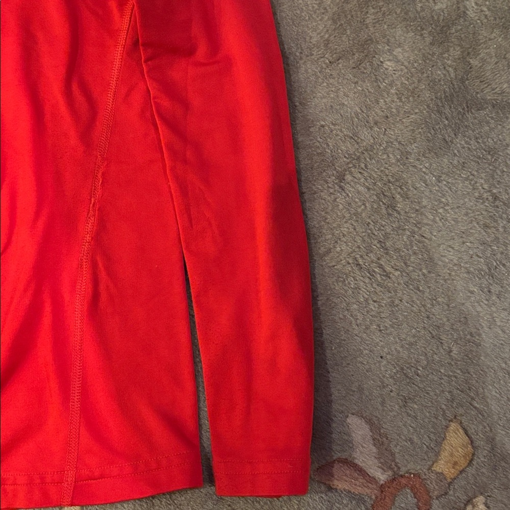 Under Armour Red ColdGear Fitted Mock Neck Top - Picture 6 of 11
